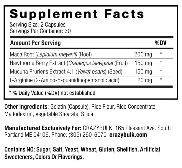 Ingredients Crazy Bulk HGH X2
