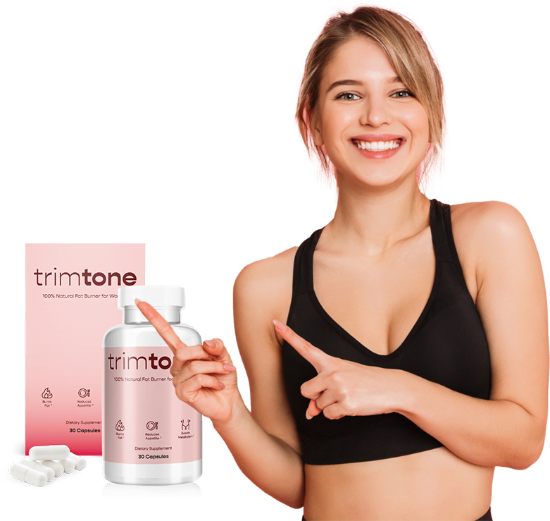 Sports Woman Pointing to Trimtone