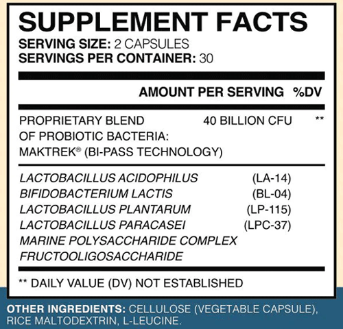 YourBiology Gut Plus Ingredients